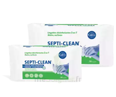 Septi-clean Lingette DÉsinfectante Paquet/70 à ROQUETTES