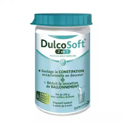 Dulcosoft 2 En 1 Constipation Et Ballonnement Poudre à Diluer Fl/200g à ROQUETTES